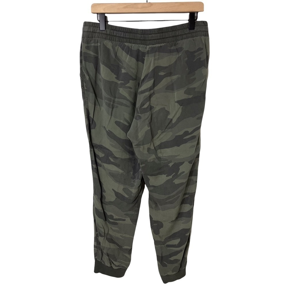 Splendid Camo Jogger Pants Size Large Relaxed Fit High Waist Green - Picture 5 of 9